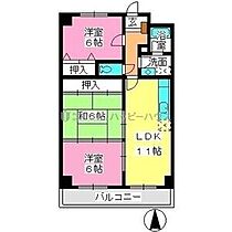 サンリバー博多南 403 ｜ 福岡県春日市上白水１０丁目147番（賃貸マンション3LDK・4階・66.30㎡） その2