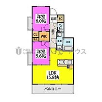 カルム五条 301 ｜ 福岡県太宰府市五条２丁目18-40（賃貸マンション2LDK・3階・62.92㎡） その2