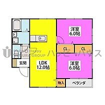 グリーンハイツ 201 ｜ 福岡県朝倉郡筑前町安野141-1（賃貸アパート2LDK・2階・56.00㎡） その2