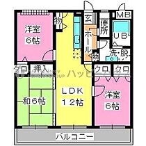 ピア観世S-N S-102 ｜ 福岡県太宰府市観世音寺２丁目18-27、18-28（賃貸マンション3LDK・1階・70.70㎡） その2