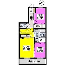 ステラルーチェ宰都 503 ｜ 福岡県太宰府市宰都２丁目8-1（賃貸マンション2LDK・5階・61.96㎡） その2