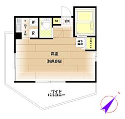 ルーチェ・富士見台 1Kの間取図画像