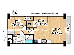 間取図画像 2LDK