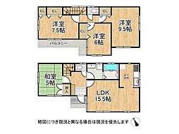 明石市太寺4丁目　中古一戸建て 4LDKの間取り
