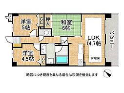 ライオンズマンション垂水小束山　中古マンション 3LDKの間取り
