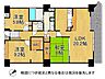 間取り：ウォークインクローゼットあり各居室に収納がある収納力が豊富な3LDKの間取りです