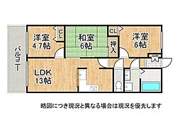 間取図画像 3LDK