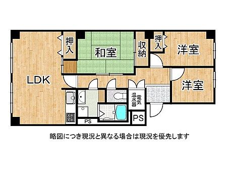 3LDK 間取り