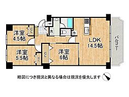 オーブラン塩屋 3LDKの間取図画像