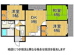 グランパレ板宿 2SDKの間取図画像
