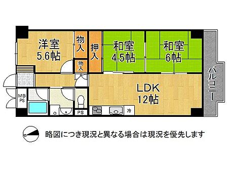 3LDK 間取り