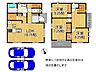 間取り：全居室に収納のある3LDKの間取りです。