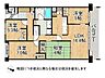間取り：豊富な収納とワイドバルコニーを備えたゆとりある4LDKの間取りです。