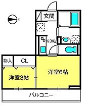 ノーブル大成  ｜ 埼玉県さいたま市大宮区大成町3丁目443-6（賃貸アパート2K・3階・31.13㎡） その2