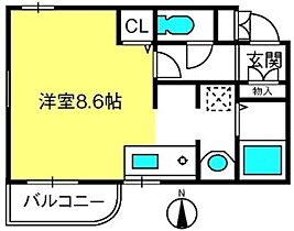 ハイ・ソアラ  ｜ 埼玉県さいたま市中央区下落合2丁目2-1（賃貸マンション1R・2階・25.98㎡） その2