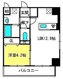 Garden HouseIII大宮土呂駅前 5階1LDKの間取り