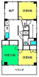 佐藤ビル 3階3SDKの間取り