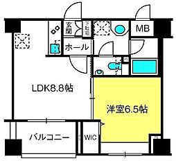 ソアラノーム北浦和 5階1LDKの間取り