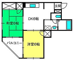 間取図画像 2DK