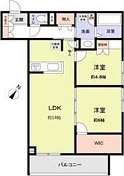 Ricott URAWA 2LDKの間取図画像