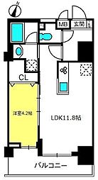 LIBRGRANT大宮 1LDKの間取図画像