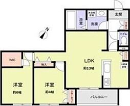 Ricott URAWA 2LDKの間取図画像