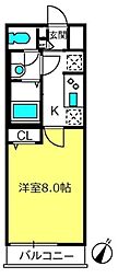 リブリ・アイ&SH 1Kの間取図画像