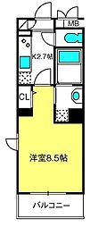 CENTRALCOURT 1Kの間取図画像