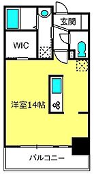 桜木MSK ワンルームの間取図画像