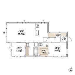 グラン ヴィラ 2LDKの間取図画像