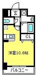メルヴェーユ ワンルームの間取図画像