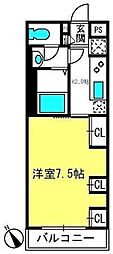 リブリ・ベルファスト 1Kの間取図画像