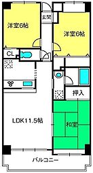 ブリリアント 3LDKの間取図画像