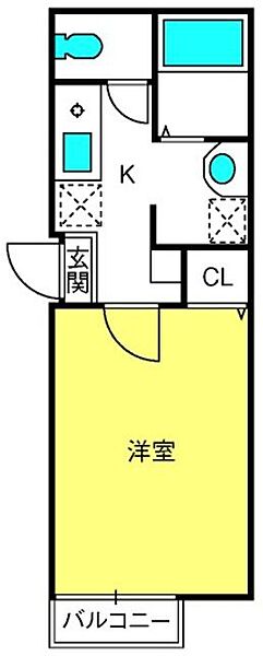 フォーレ大和田 ｜埼玉県さいたま市見沼区大和田町2丁目(賃貸アパート1K・1階・20.03㎡)の写真 その2