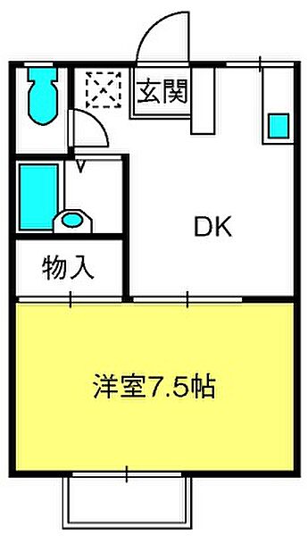 コーポ92 ｜埼玉県さいたま市大宮区堀の内町1丁目(賃貸アパート1DK・2階・28.98㎡)の写真 その2