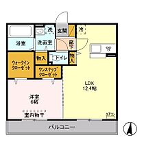 アルシオンＡ  ｜ 埼玉県さいたま市大宮区櫛引町1丁目762-1（賃貸アパート1LDK・2階・46.59㎡） その2