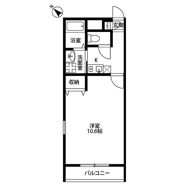 アヴァンセ 203｜大阪府貝塚市鳥羽(賃貸アパート1K・2階・29.81㎡)の写真 その2