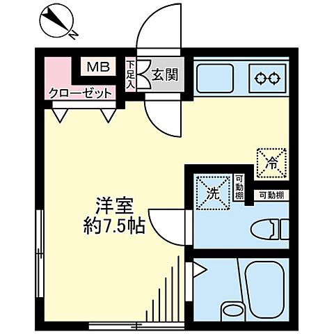 間取り 阿佐ヶ谷明穂ハイツ 1階/-