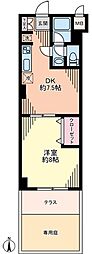 マンションワコー落合 1DKの間取図画像