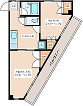 パラドーラ世田谷 301 ｜ 東京都世田谷区砧６丁目2-13（賃貸マンション2K・3階・36.60㎡） その2