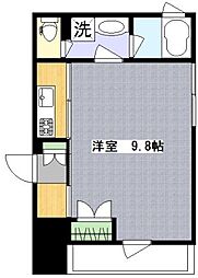 TERZO　CASA 301 3階1Kの間取り