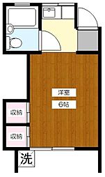 コーポ司 ワンルームの間取図画像