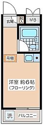 CITYCORE梅ヶ丘 ワンルームの間取図画像