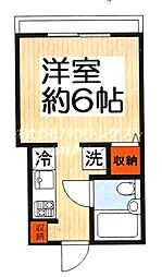 野口ビル ワンルームの間取図画像