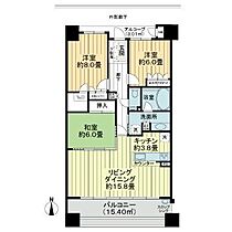 サーパスつくば研究学園  ｜ 茨城県つくば市研究学園5丁目（賃貸マンション3LDK・11階・91.28㎡） その2