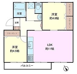 間取図画像 2LDK