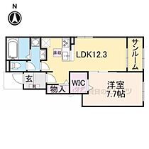 滋賀県湖南市下田（賃貸アパート1LDK・1階・50.14㎡） その2