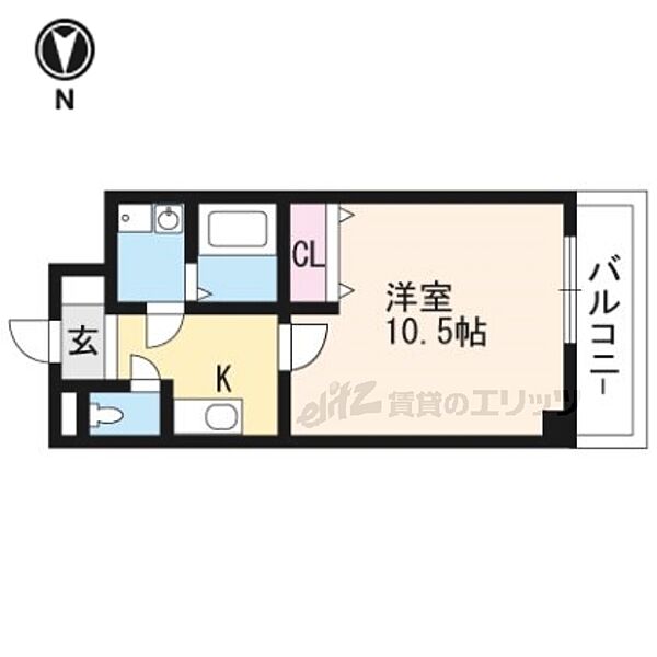 CITY SPIRE浜大津駅前 808｜滋賀県大津市浜大津１丁目(賃貸マンション1K・8階・32.20㎡)の写真 その2