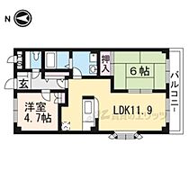 アメニティーハイツII 205 ｜ 滋賀県湖南市菩提寺東３丁目（賃貸アパート2LDK・2階・51.30㎡） その2