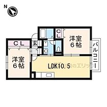 リサージュ8 201 ｜ 滋賀県東近江市八日市上之町（賃貸アパート2LDK・2階・50.78㎡） その2